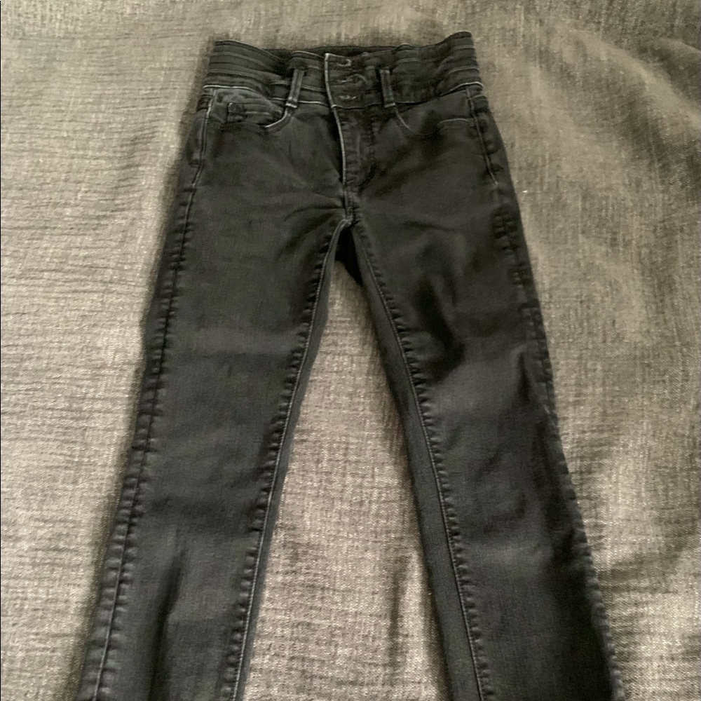 Ann Taylor black button down jeans
